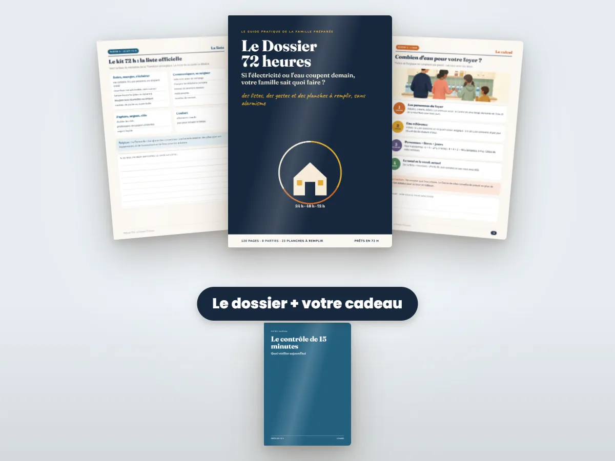 Le Dossier 72 heures et votre cadeau, Le contrôle de 15 minutes